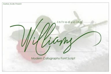 Williams Font by AsaharStudio — Script Handwritten Font — thumbnail 1