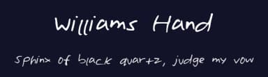 Williams Hand by Meaghan Wong — Script Handwritten Font — thumbnail 2