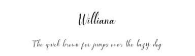 Williana by Cut Story — Script Handwritten Font — thumbnail 1