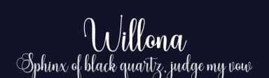 Willona by Nurul Kamal — Script Handwritten Font — thumbnail 2