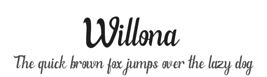Willona by Haksen Studio — Script Handwritten Font