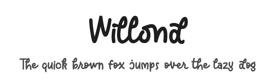 Willond by Zeenesia Studio — Script Handwritten Font — preview 1