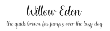 Willow Eden by Balpirick Studio — Script Handwritten Font — thumbnail 1