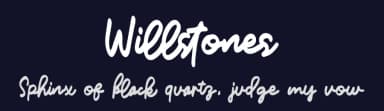 Willstones by Pnaj Lab — Script Handwritten Font — thumbnail 2
