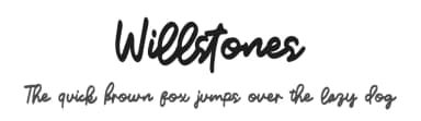 Willstones by Pnaj Lab — Script Handwritten Font — thumbnail 1