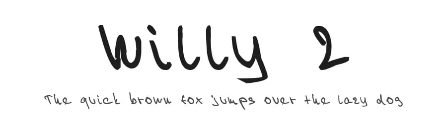 Willy 2 by Milo Kunst — Script Handwritten Font