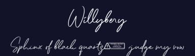 Willybery by Kong Font — Script Handwritten Font — thumbnail 2