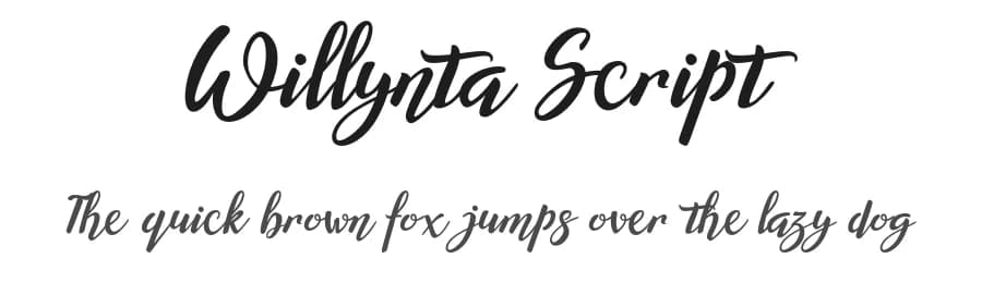 Willynta Script by Patria Ari Typestudio — Script Handwritten Font