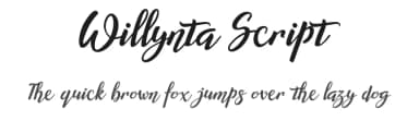 Willynta Script by Patria Ari Typestudio — Script Handwritten Font — thumbnail 1