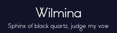Wilmina by GUD - Ohmyfont — Sans Serif Font — thumbnail 2