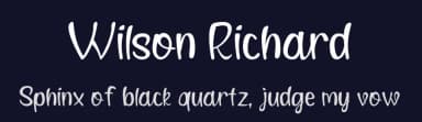 Wilson Richard by Cris Designs — Script Handwritten Font — thumbnail 2