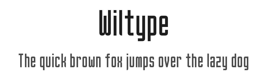 Wiltype by GGBotNet — Sans Serif Font