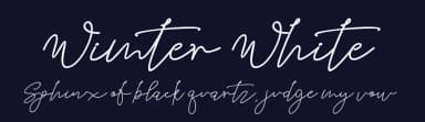 Wimter White by Kong Font — Script Handwritten Font — thumbnail 2