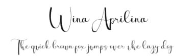 Wina Aprilina by Hishand Studio — Script Handwritten Font — thumbnail 1
