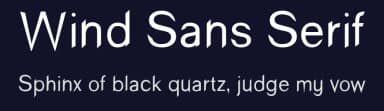 Wind Sans Serif by Typeface Florence — Sans Serif Font — thumbnail 2