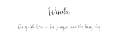 Winda by selawetype — Script Handwritten Font — thumbnail 1