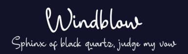 Windblow by Typeline Studio — Script Handwritten Font — thumbnail 2