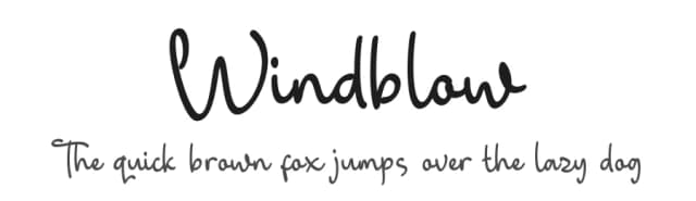 Windblow by Typeline Studio — Script Handwritten Font
