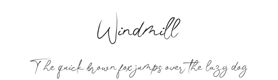Windmill by Staircase Studio — Script Handwritten Font