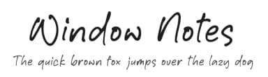 Window Notes by Perspectype Studio - Letterena.com — Script Handwritten Font — thumbnail 1