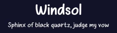 Windsol by Valiant Project — Script Handwritten Font — thumbnail 2