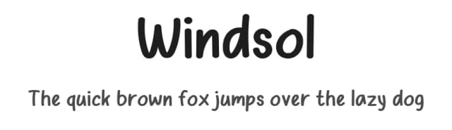 Windsol by Valiant Project — Script Handwritten Font