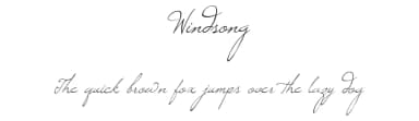 Windsong by Bright Ideas — Script Handwritten Font — thumbnail 1