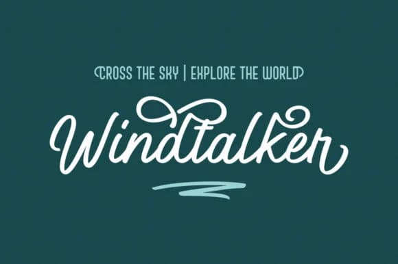 Windtalker Font by locomotype — Script Handwritten Font