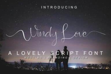 Windy Love Font by famco.typefoundry — Script Handwritten Font — thumbnail 1