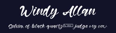 Windy Allan by Kong Font — Script Handwritten Font — thumbnail 2