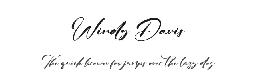 Windy Davis by Staircase Studio — Script Handwritten Font