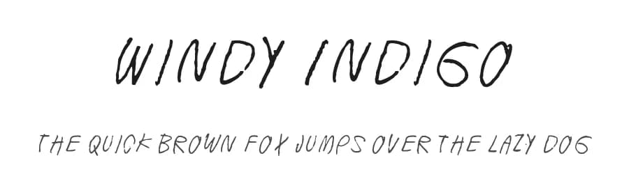 Windy Indigo by Juha Korhonen — Script Handwritten Font