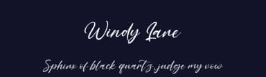 Windy Lane by Kong Font — Script Handwritten Font — thumbnail 2