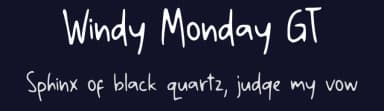 Windy Monday GT by Typetasty — Script Handwritten Font — thumbnail 2