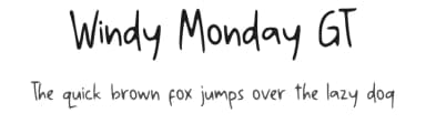 Windy Monday GT by Typetasty — Script Handwritten Font — thumbnail 1