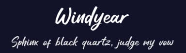 Windyear by Khurasan — Script Handwritten Font — thumbnail 2