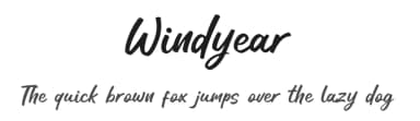 Windyear by Khurasan — Script Handwritten Font — thumbnail 1