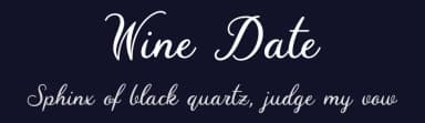 Wine Date by RB Fonts — Script Handwritten Font — thumbnail 2