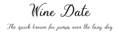Wine Date by RB Fonts — Script Handwritten Font — thumbnail 1