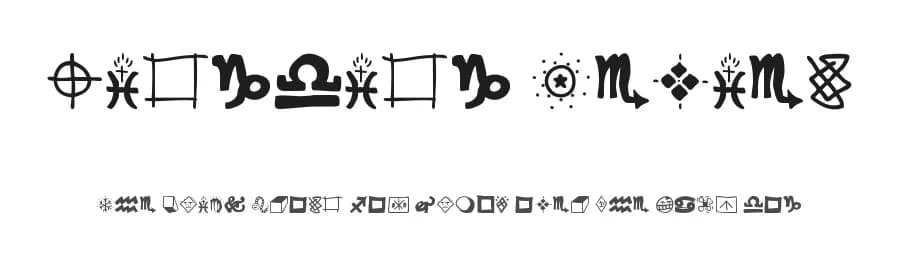 Wingding Review by Woodcutter — Dingbats Font