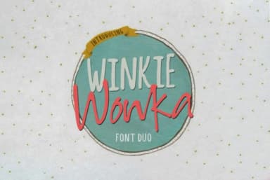 Winkie Wonka Duo Font by I Do Not Sleep — Script Handwritten Font — thumbnail 1