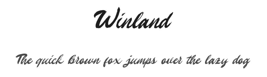 Winland by Letterhend Studio — Script Handwritten Font