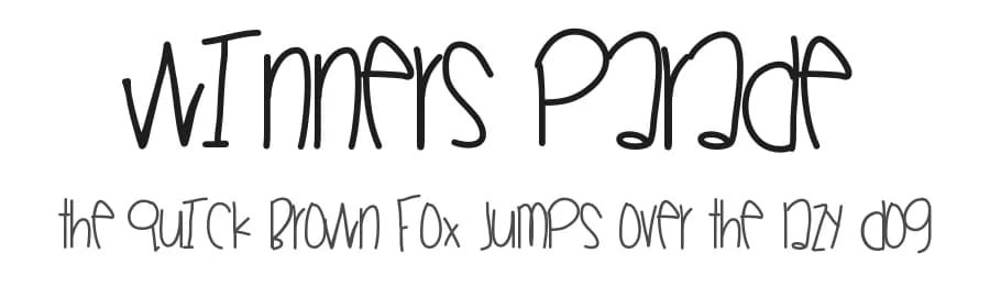 Winners Parade by Des Gomez — Script Handwritten Font