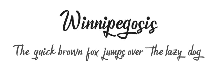 Winnipegosis by Kong Font — Script Handwritten Font