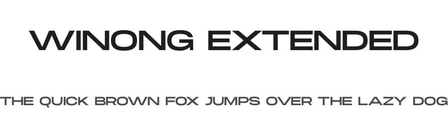 Winong Extended by Human Design — Sans Serif Font