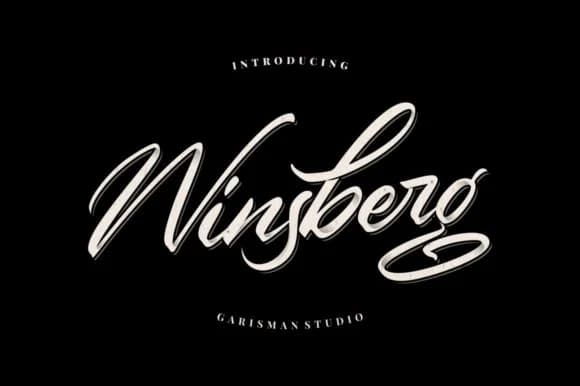Winsberg Font by Garisman Studio — Script Handwritten Font