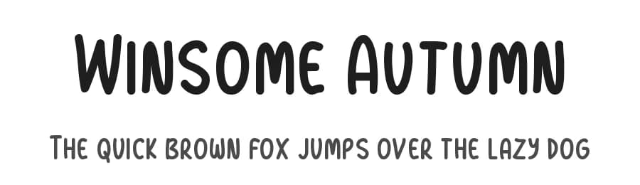 Winsome Autumn by Md Shohail Bhuian — Script Handwritten Font