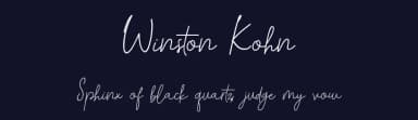 Winston Kohn by UI Creative — Script Handwritten Font — thumbnail 2