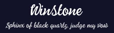 Winstone by Unicode Studio — Script Handwritten Font — thumbnail 2
