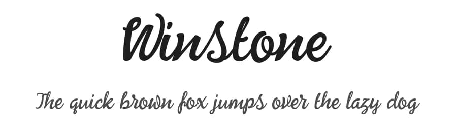 Winstone by Unicode Studio — Script Handwritten Font